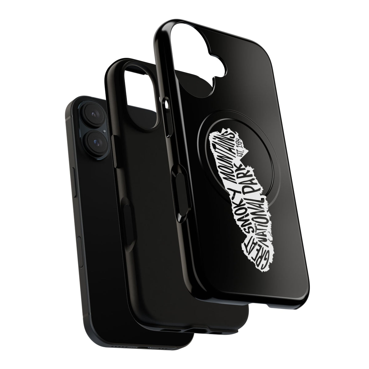 Great Smoky Mountains National Park iPhone Case with MagSafe - Map Design
