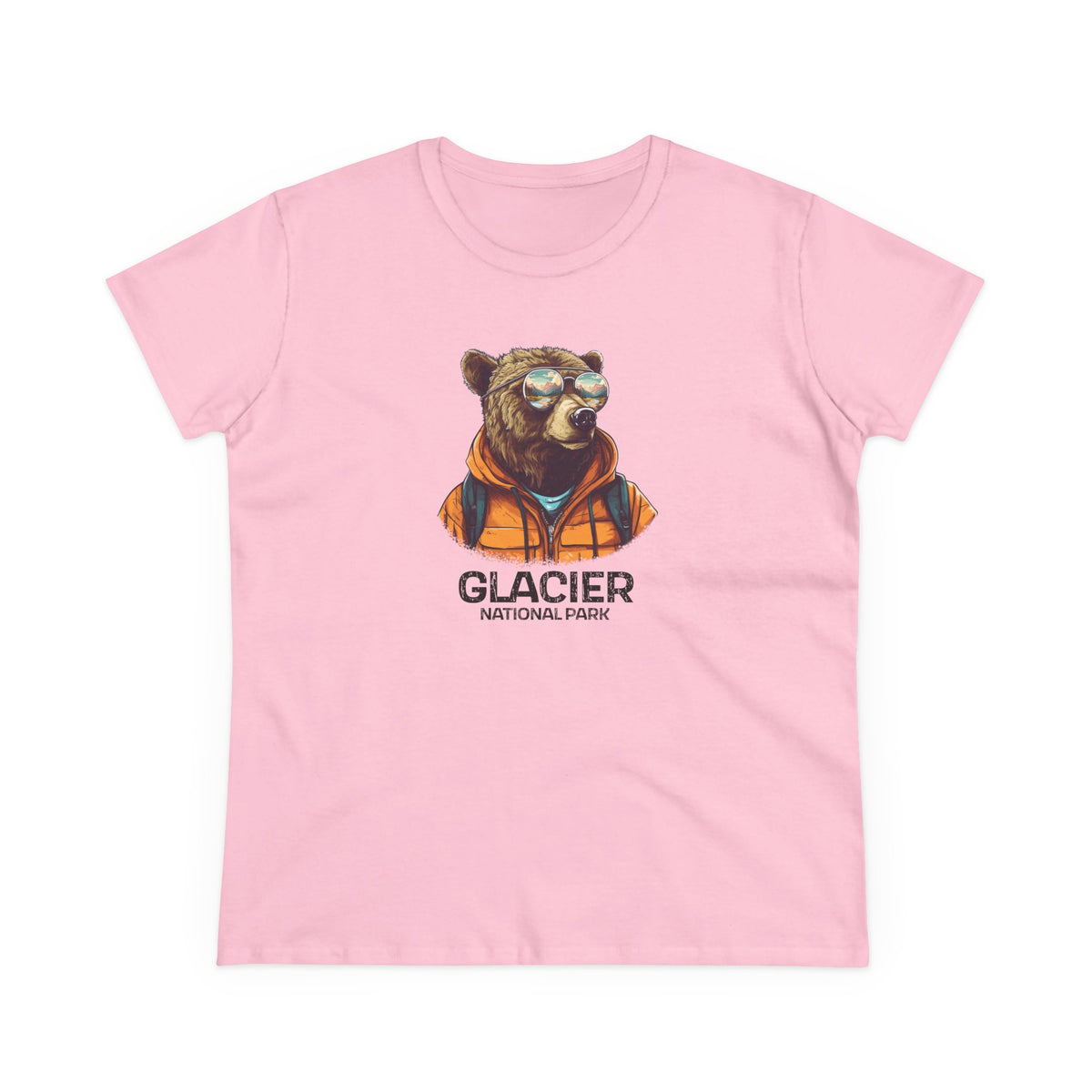 Glacier National Park Women's T-Shirt - Cool Grizzly Bear