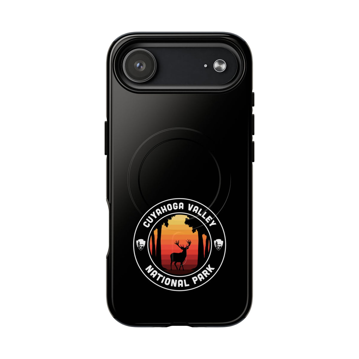 Cuyahoga Valley National Park iPhone Case with MagSafe - Round Emblem Design