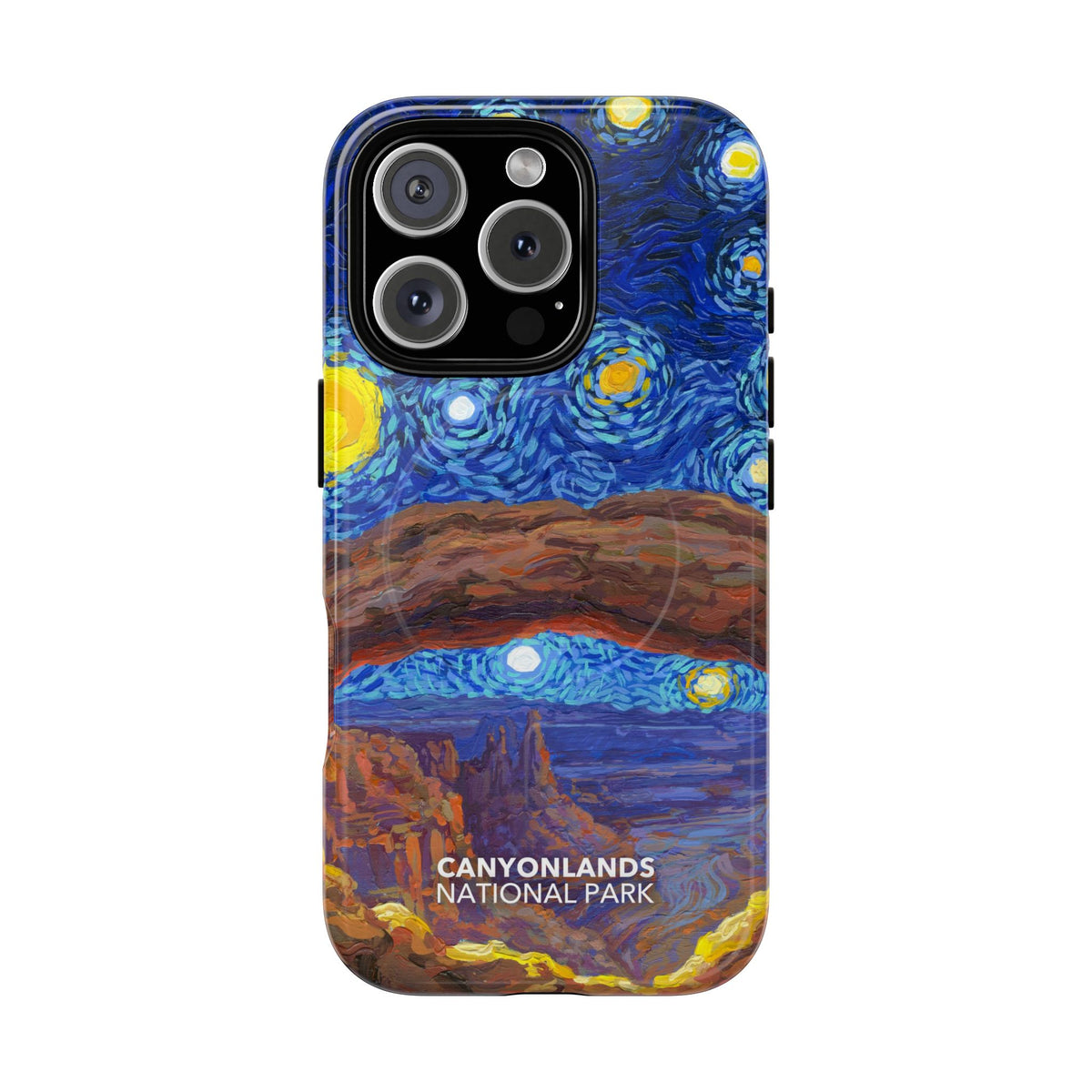 Canyonlands National Park iPhone Case with MagSafe - Starry Night