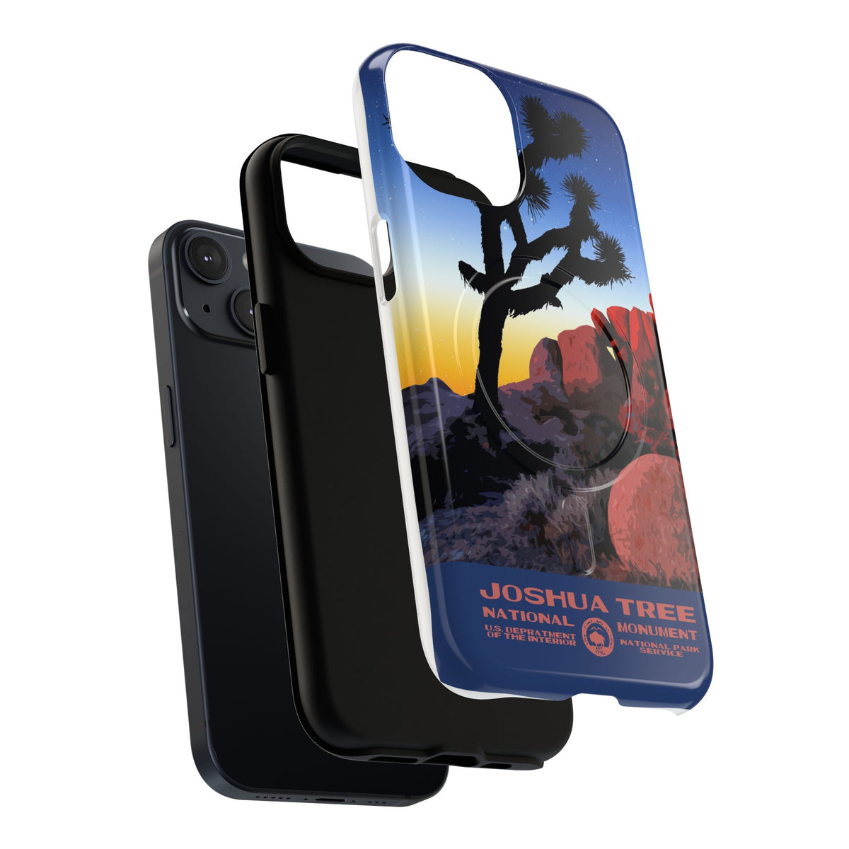 Joshua Tree National Park iPhone Case with MagSafe - Night
