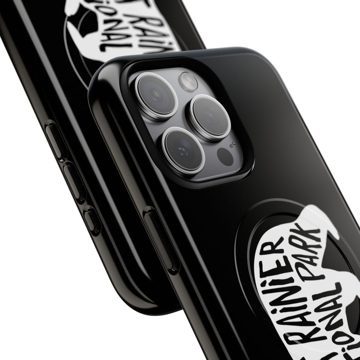 Mount Rainier National Park iPhone Case with MagSafe - Black Bear Design