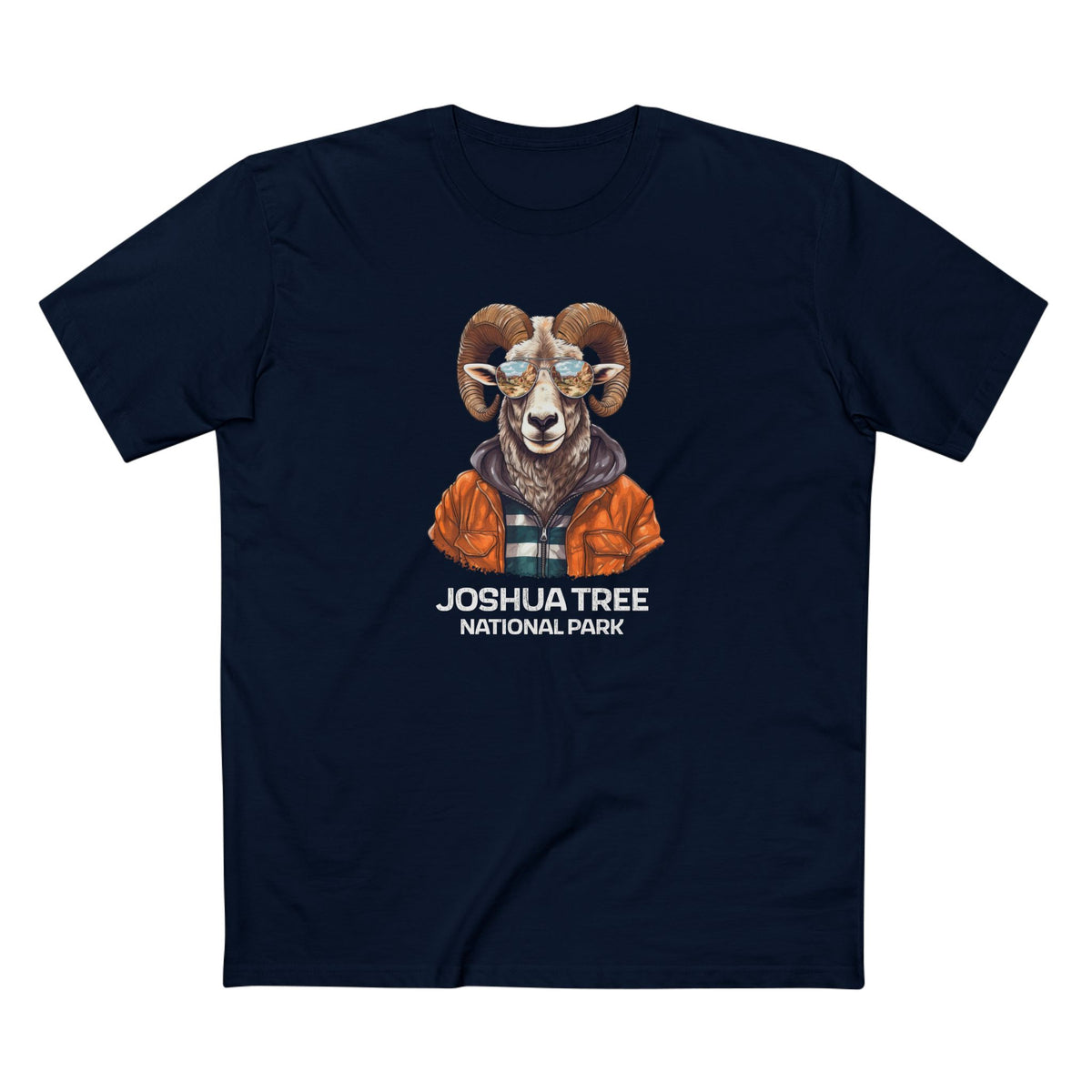 Joshua Tree National Park T-Shirt - Bighorn Sheep in Navy