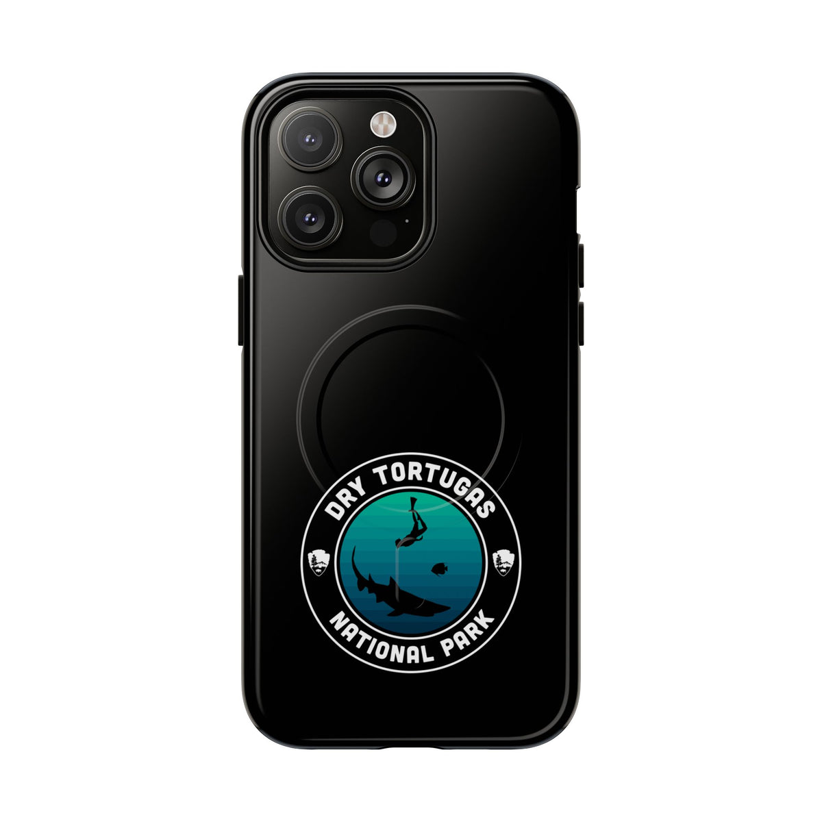 Dry Tortugas National Park iPhone Case with MagSafe - Round Emblem Design