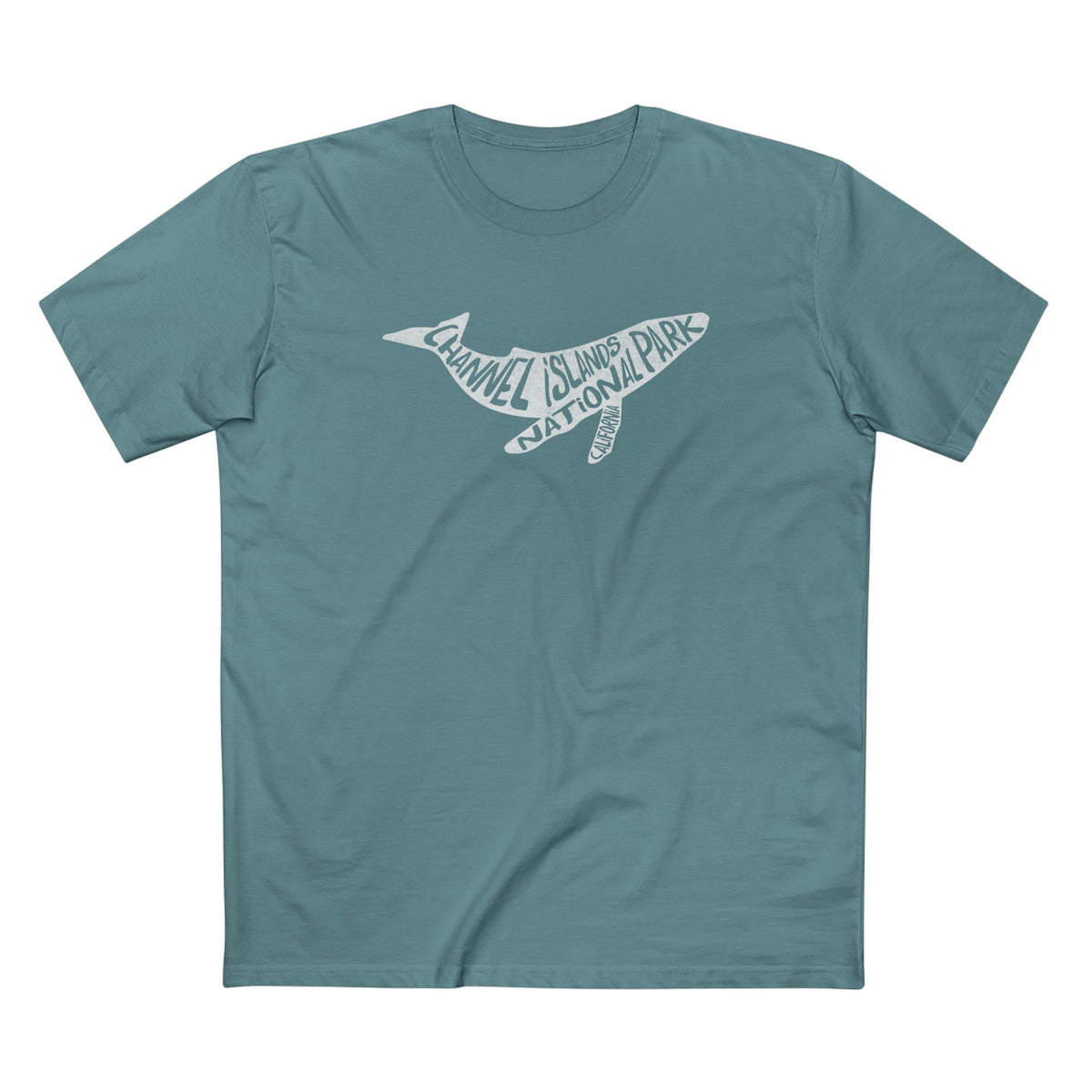 Channel Islands National Park T-Shirt - Humpback Whale in Slate Blue