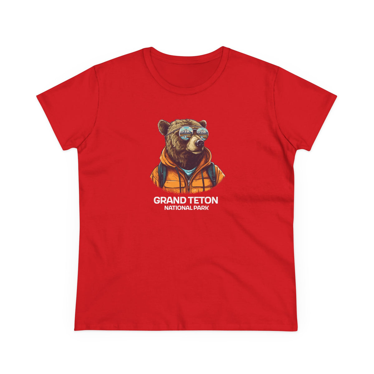 Grand Teton National Park Women's T-Shirt - Cool Grizzly Bear