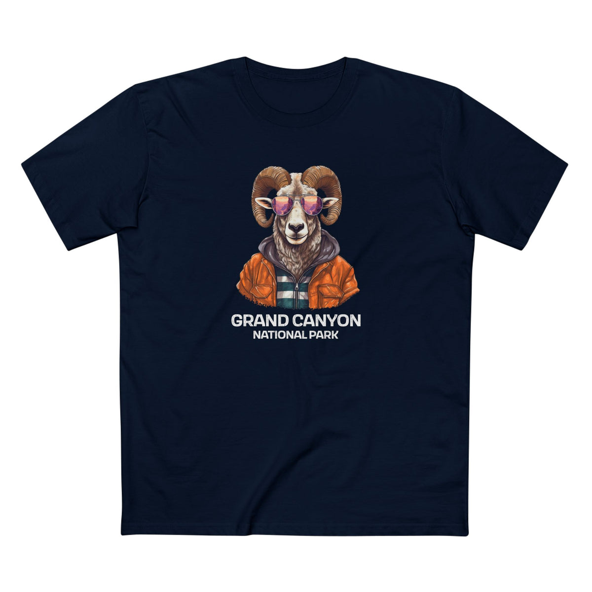 Grand Canyon National Park T-Shirt - Bighorn Sheep in Navy