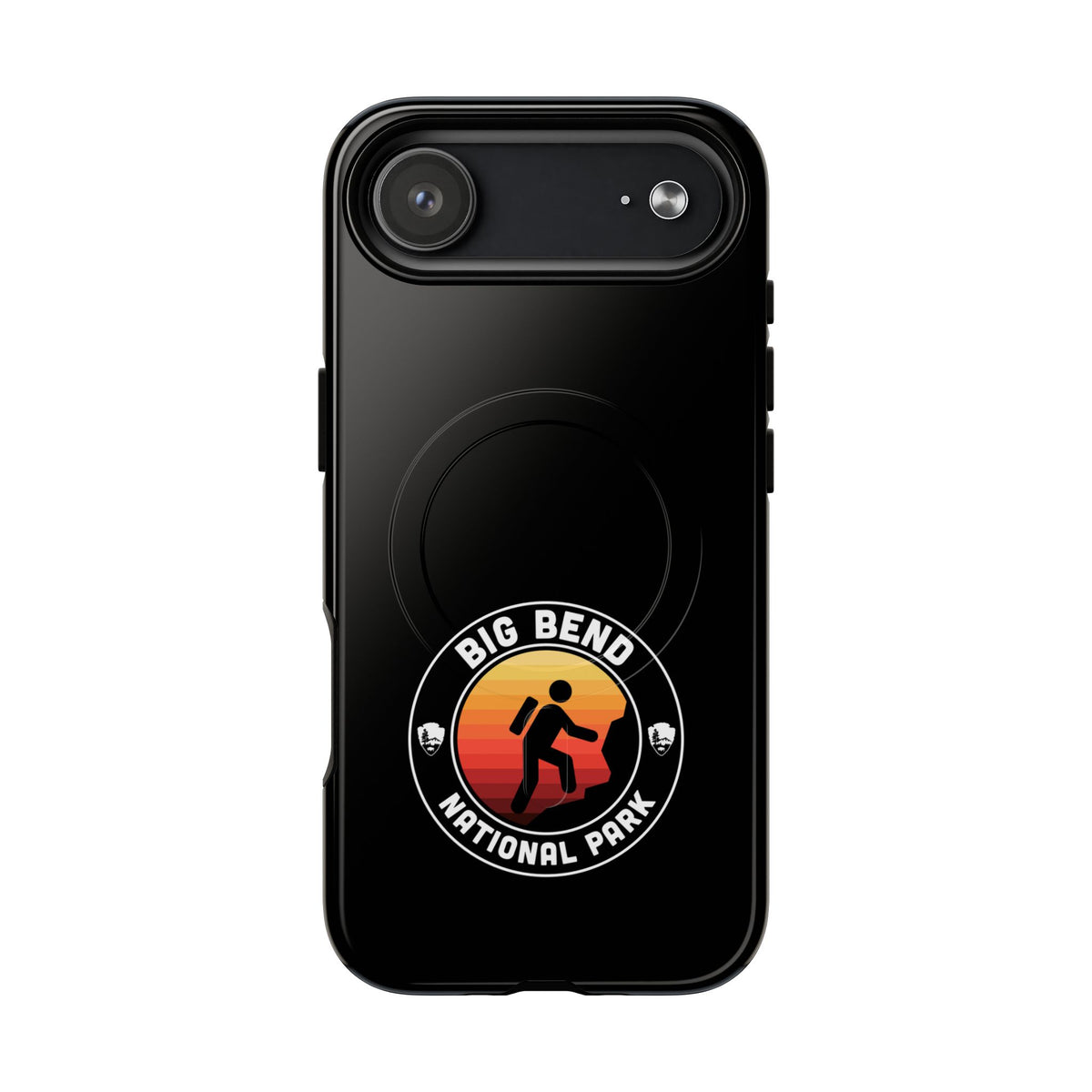 Big Bend National Park iPhone Case with MagSafe - Round Emblem Design