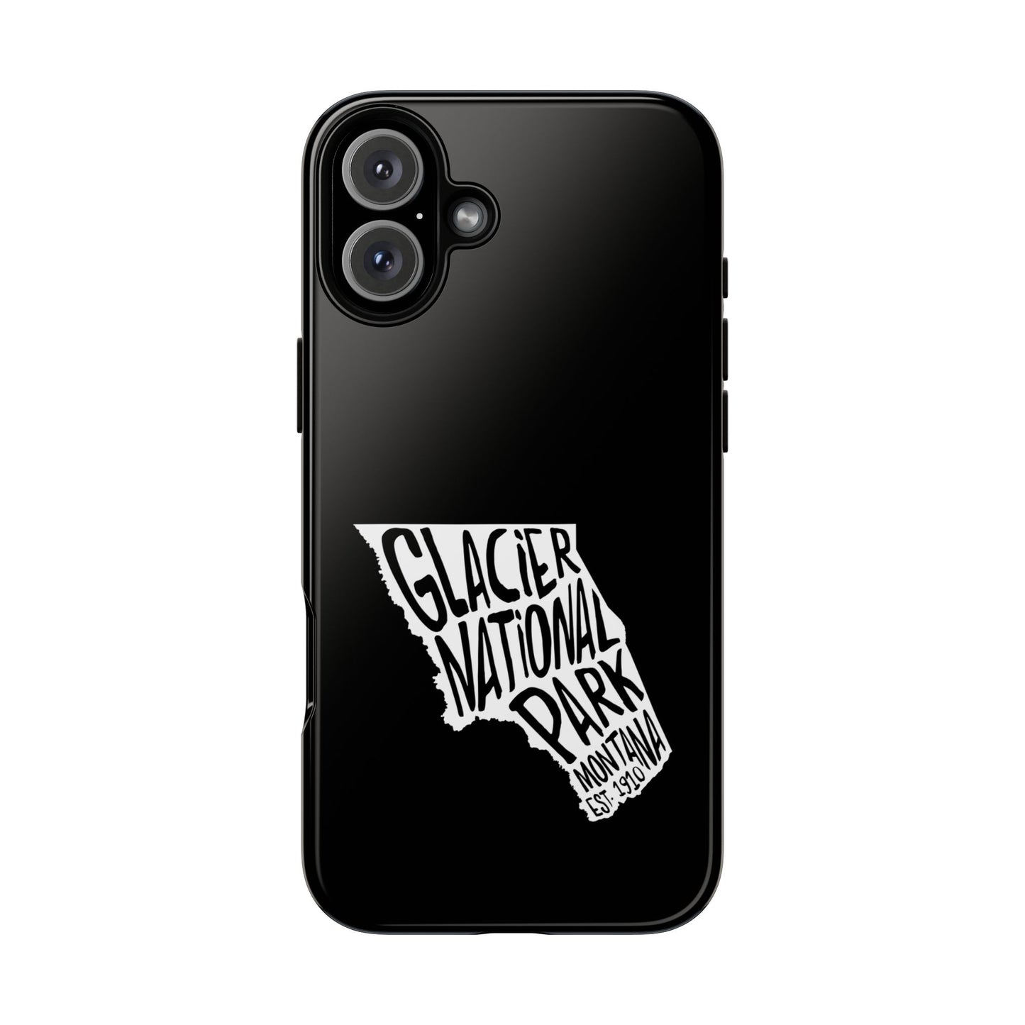 Glacier National Park Phone Case - Map Design