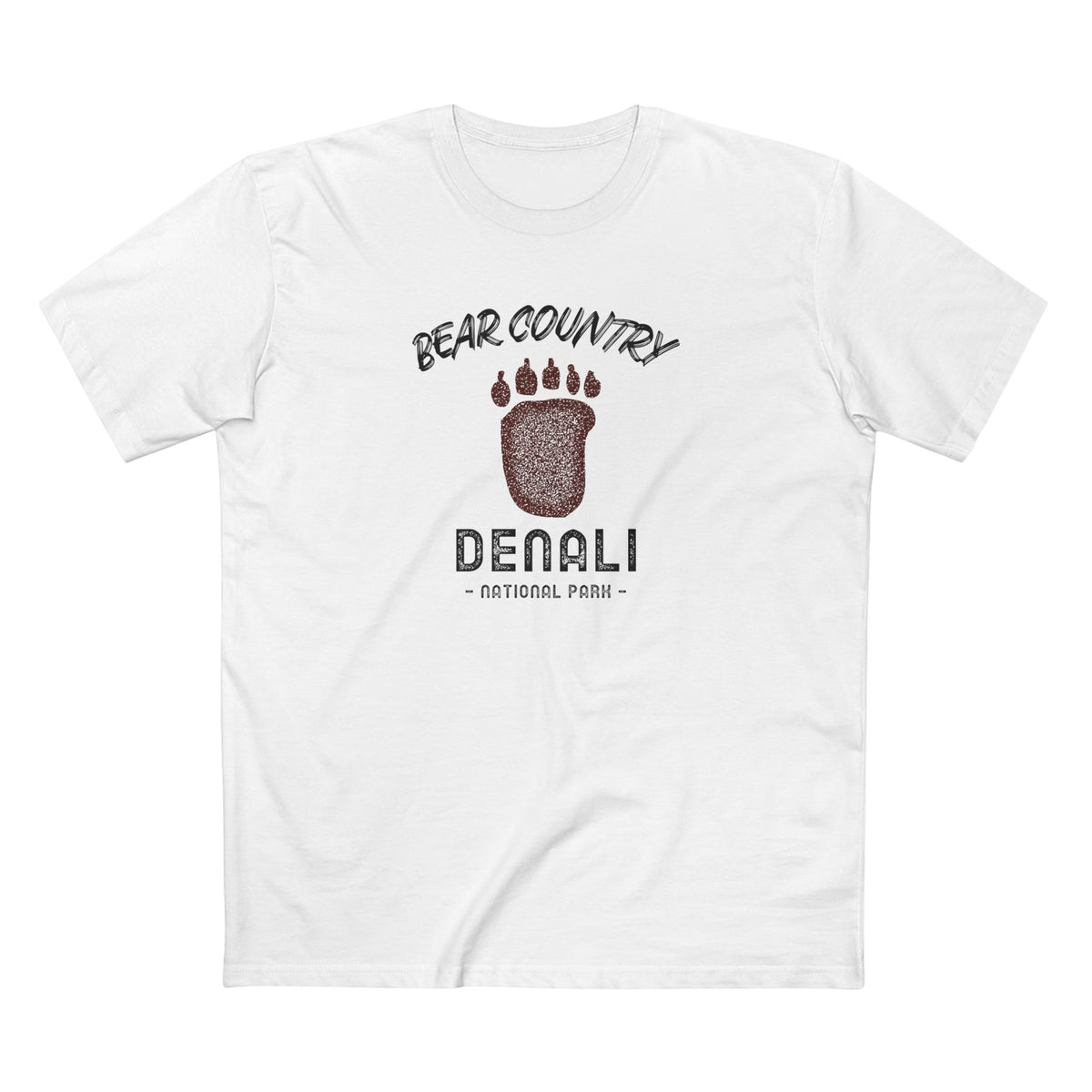 Denali National Park T-Shirt - Bear Country in White