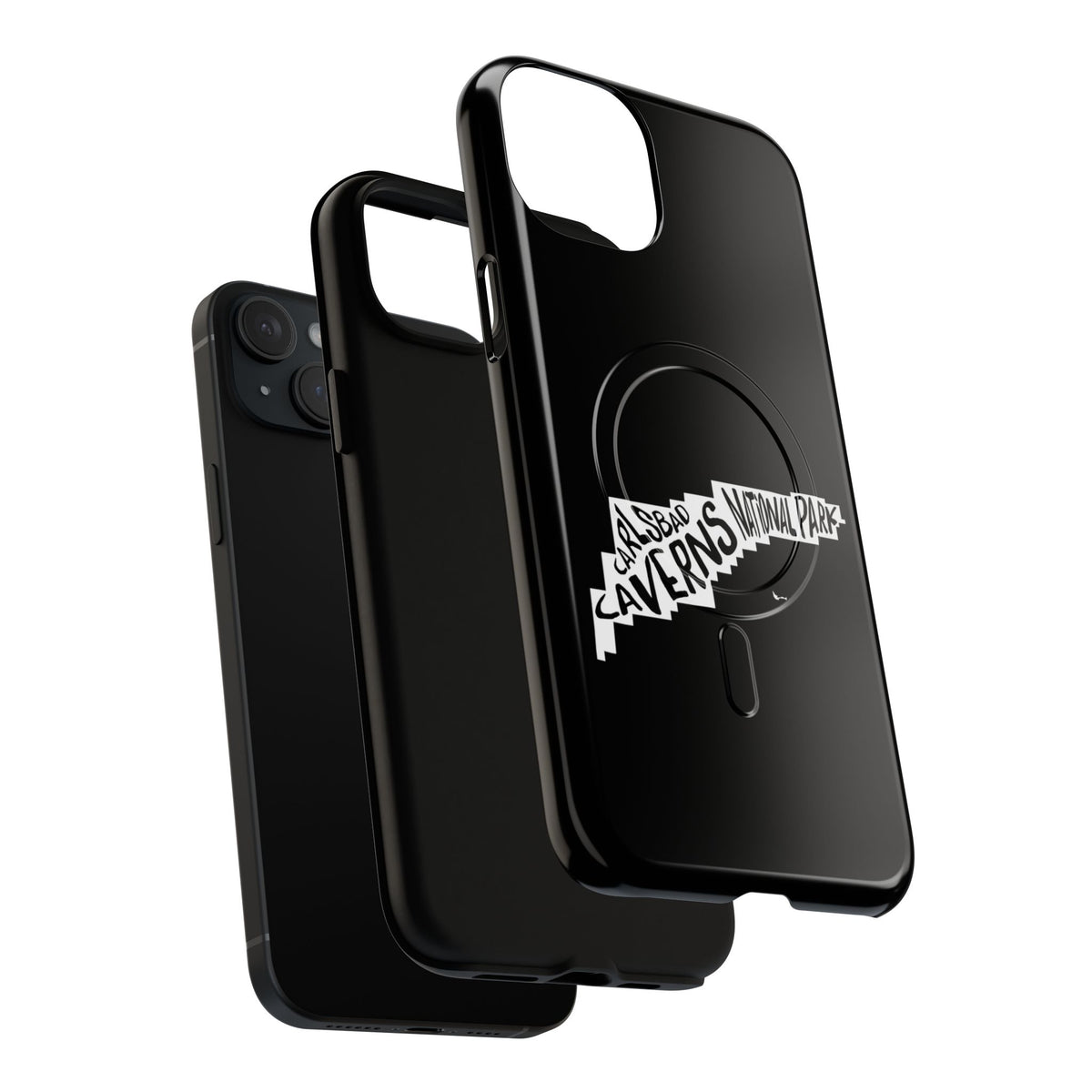 Carlsbad Caverns National Park iPhone Case with MagSafe - Map Design