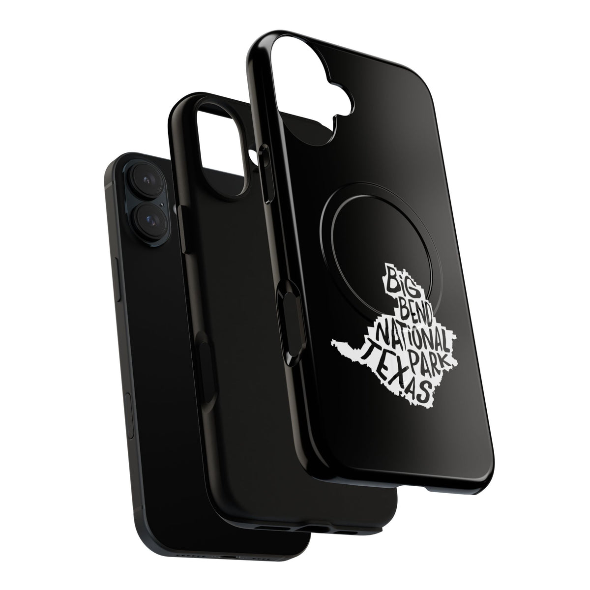 Big Bend National Park iPhone Case with MagSafe - Map Design