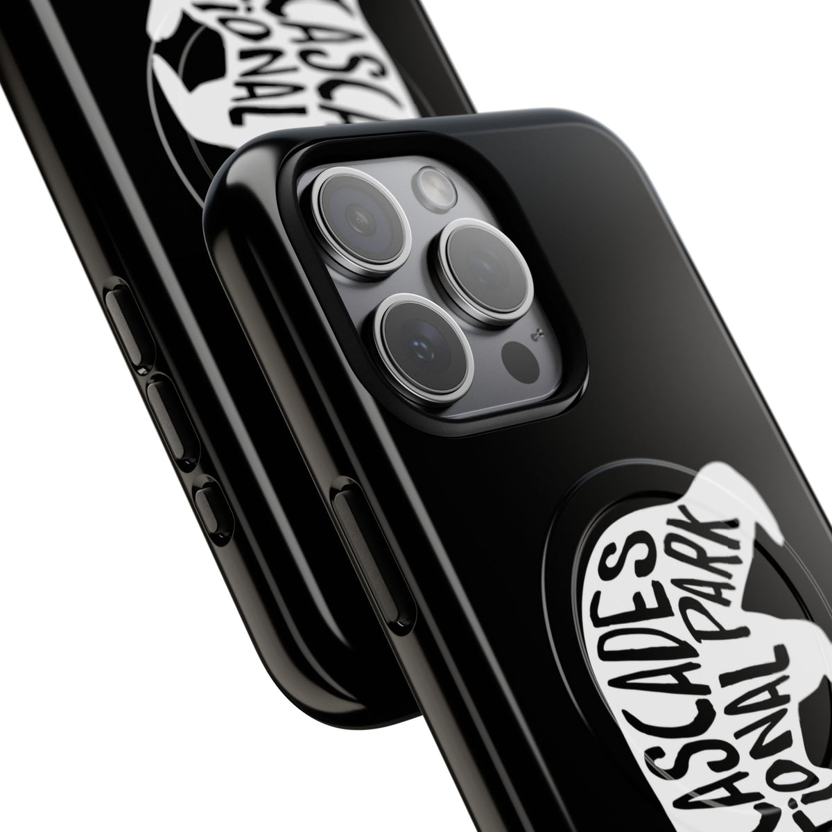 North Cascades National Park iPhone Case with MagSafe - Black Bear Design