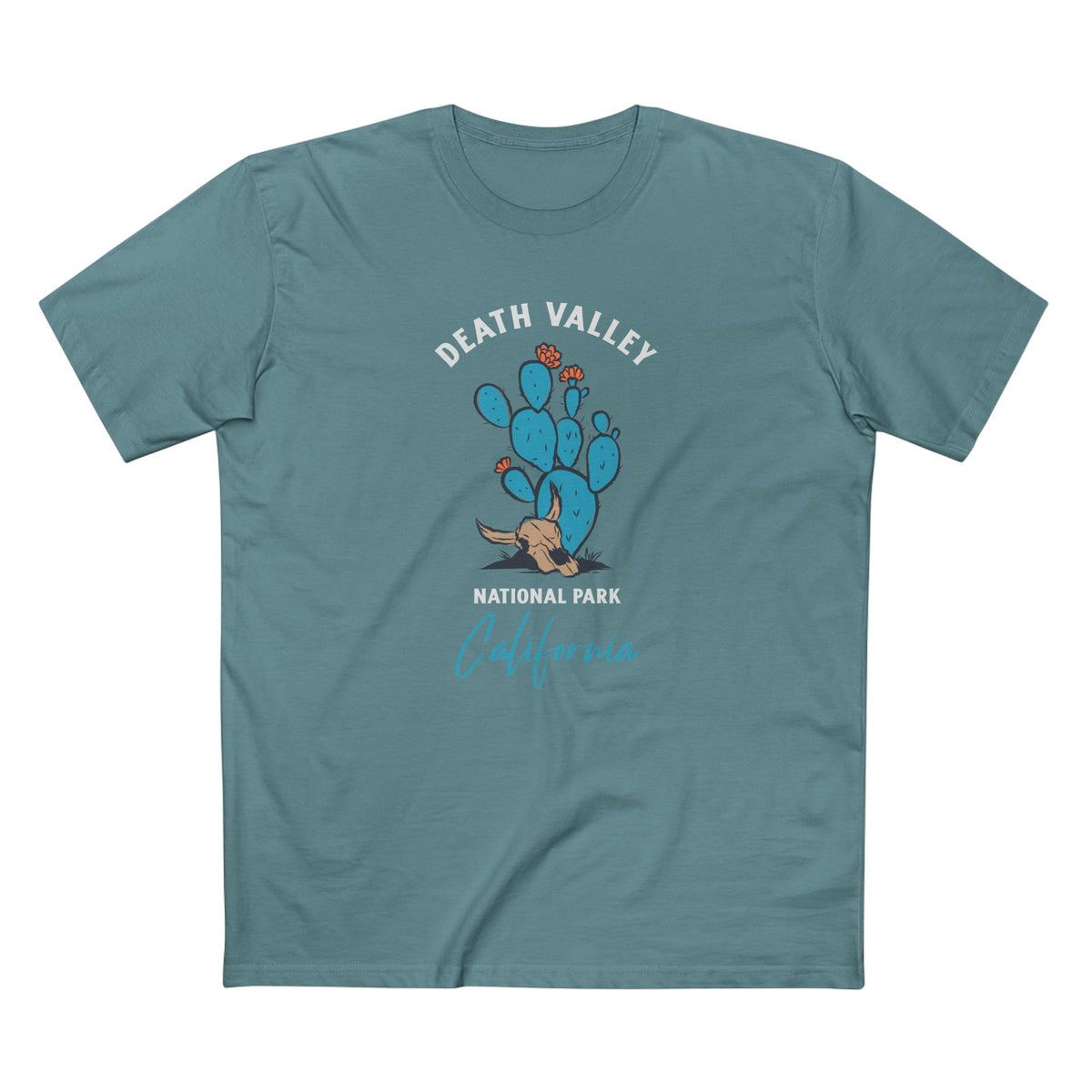 Death Valley National Park T-Shirt - Prickly Pear in Slate Blue