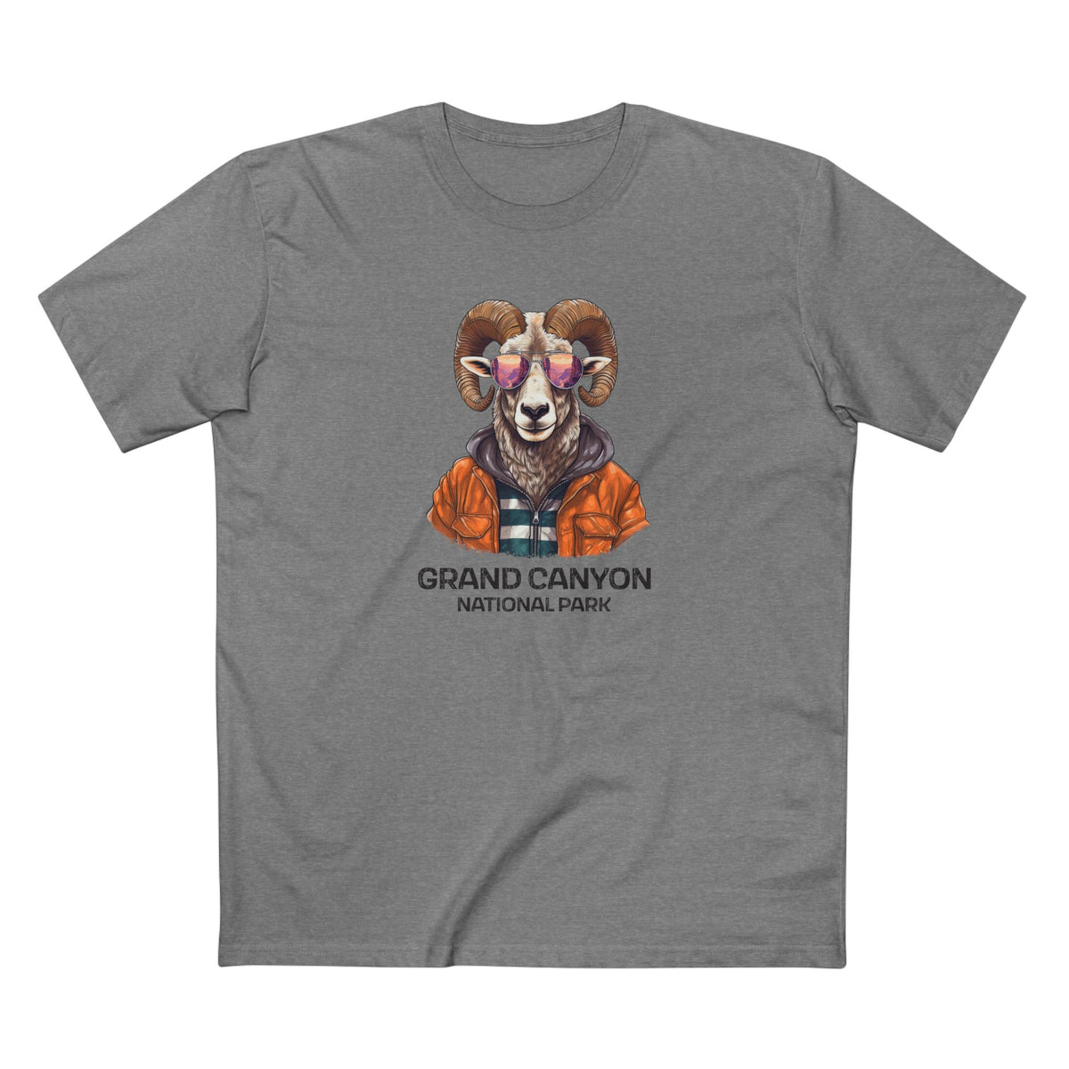 Grand Canyon National Park T-Shirt - Bighorn Sheep in Athletic Heather