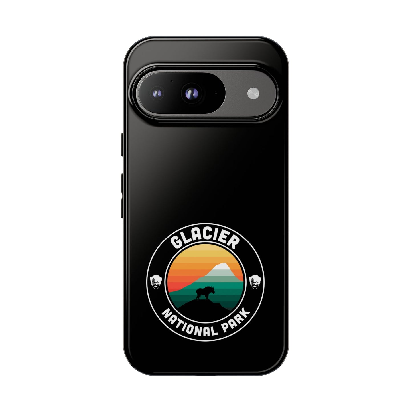 Glacier National Park Phone Case - Round Emblem Design
