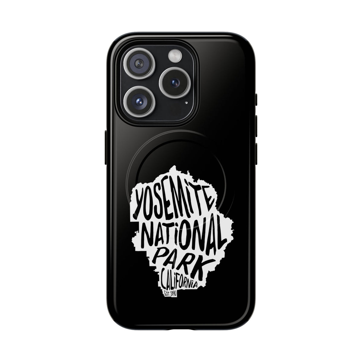 Yosemite National Park iPhone Case with MagSafe - Map Design