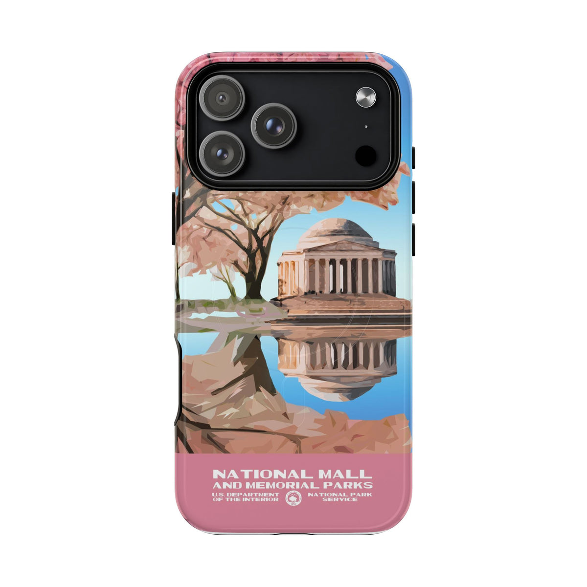 National Mall Washington DC iPhone Case with MagSafe - WPA Design