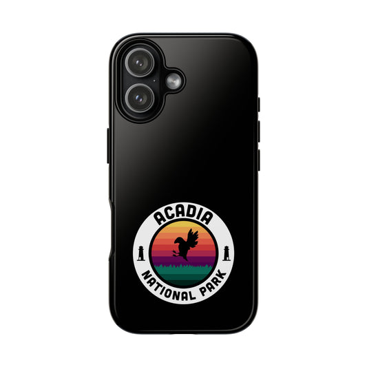 Acadia National Park Phone Case - Round Emblem Design