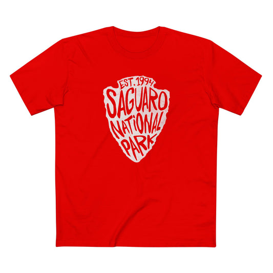 Saguaro National Park T-Shirt - Arrow Head Design in Red