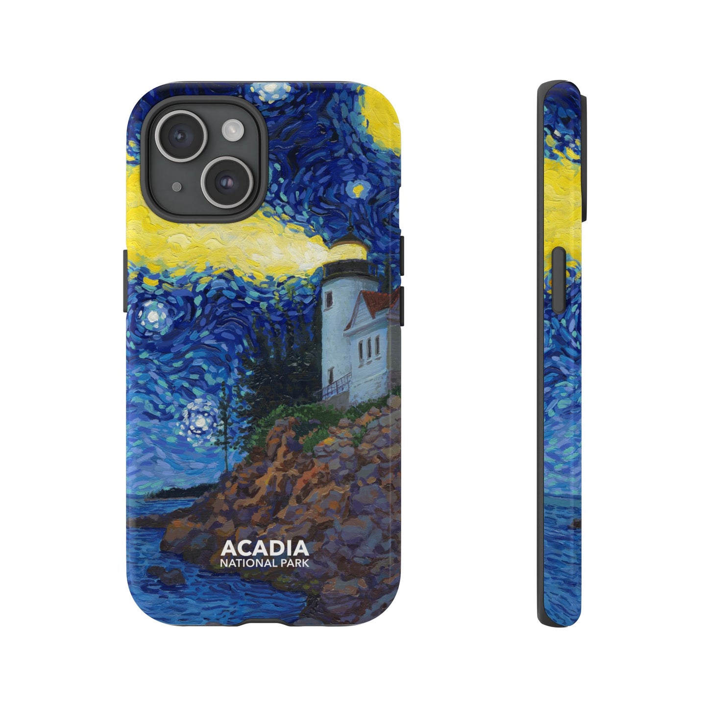 Acadia National Park Phone Case - Starry Night Lighthouse