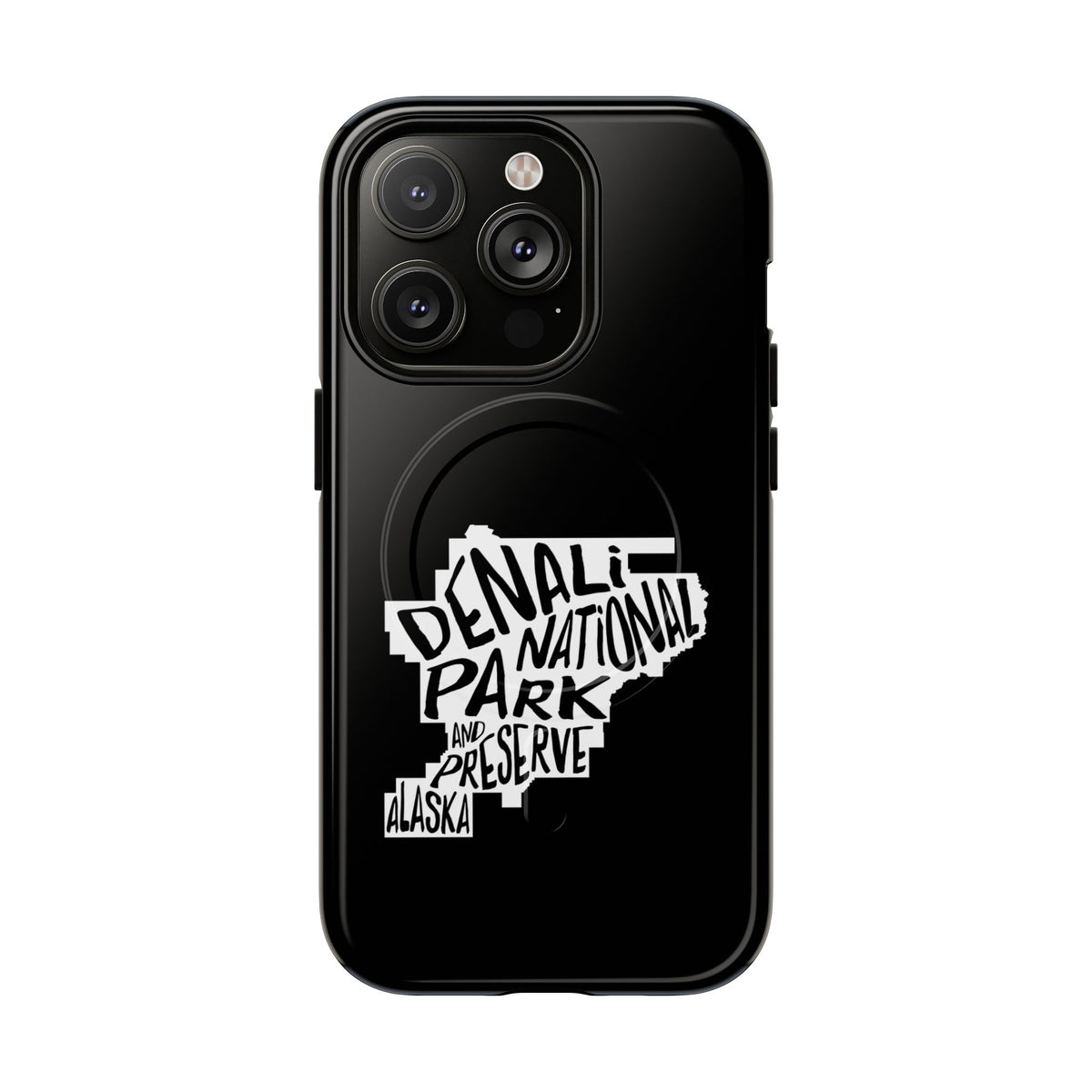 Denali National Park iPhone Case with MagSafe - Map Design