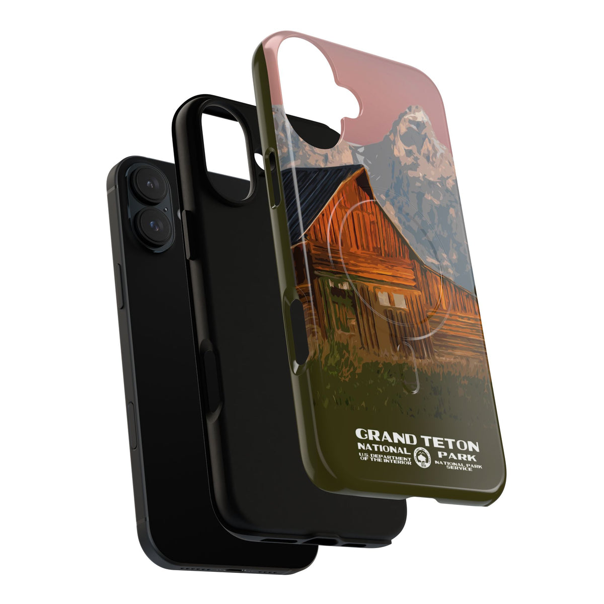 Grand Teton National Park iPhone Case with MagSafe - Moulton Barn