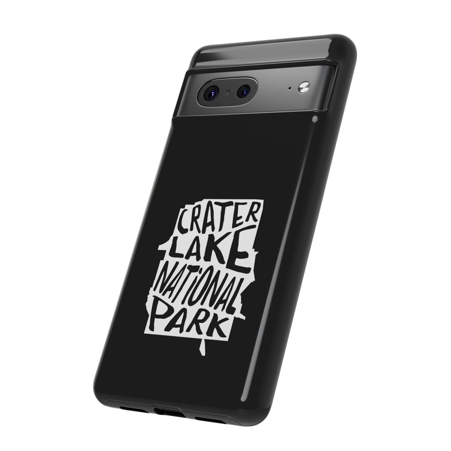 Crater Lake National Park Phone Case - Map Design