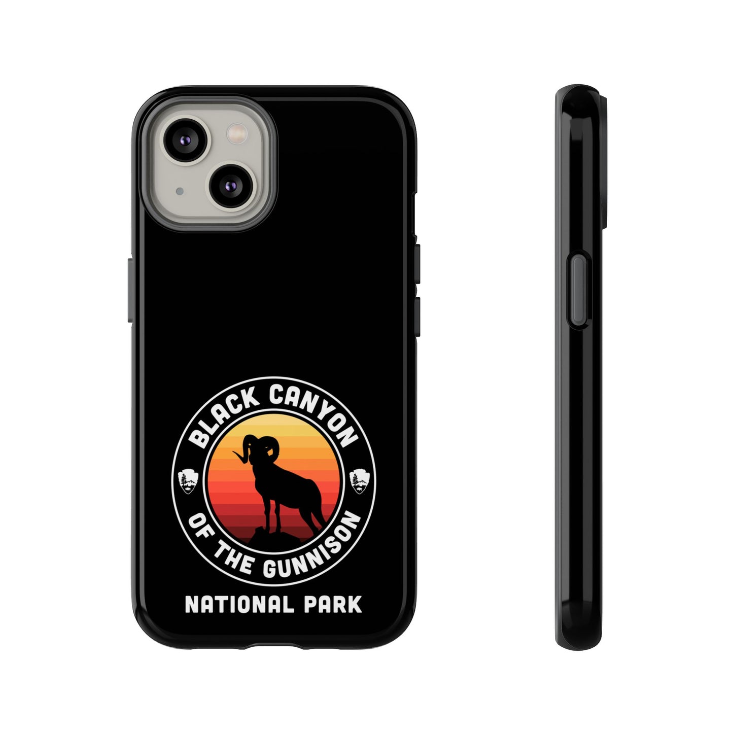 Black Canyon of the Gunnison National Park Phone Case - Round Emblem Design