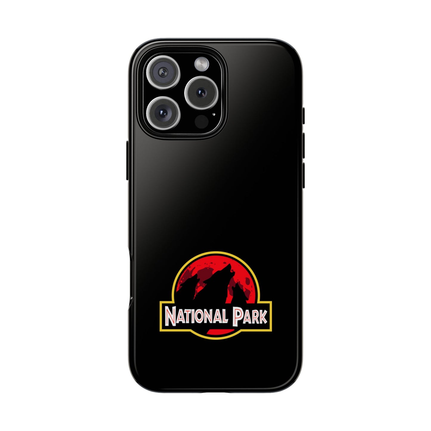 3 Wolf National Park iPhone Case - Parody Logo