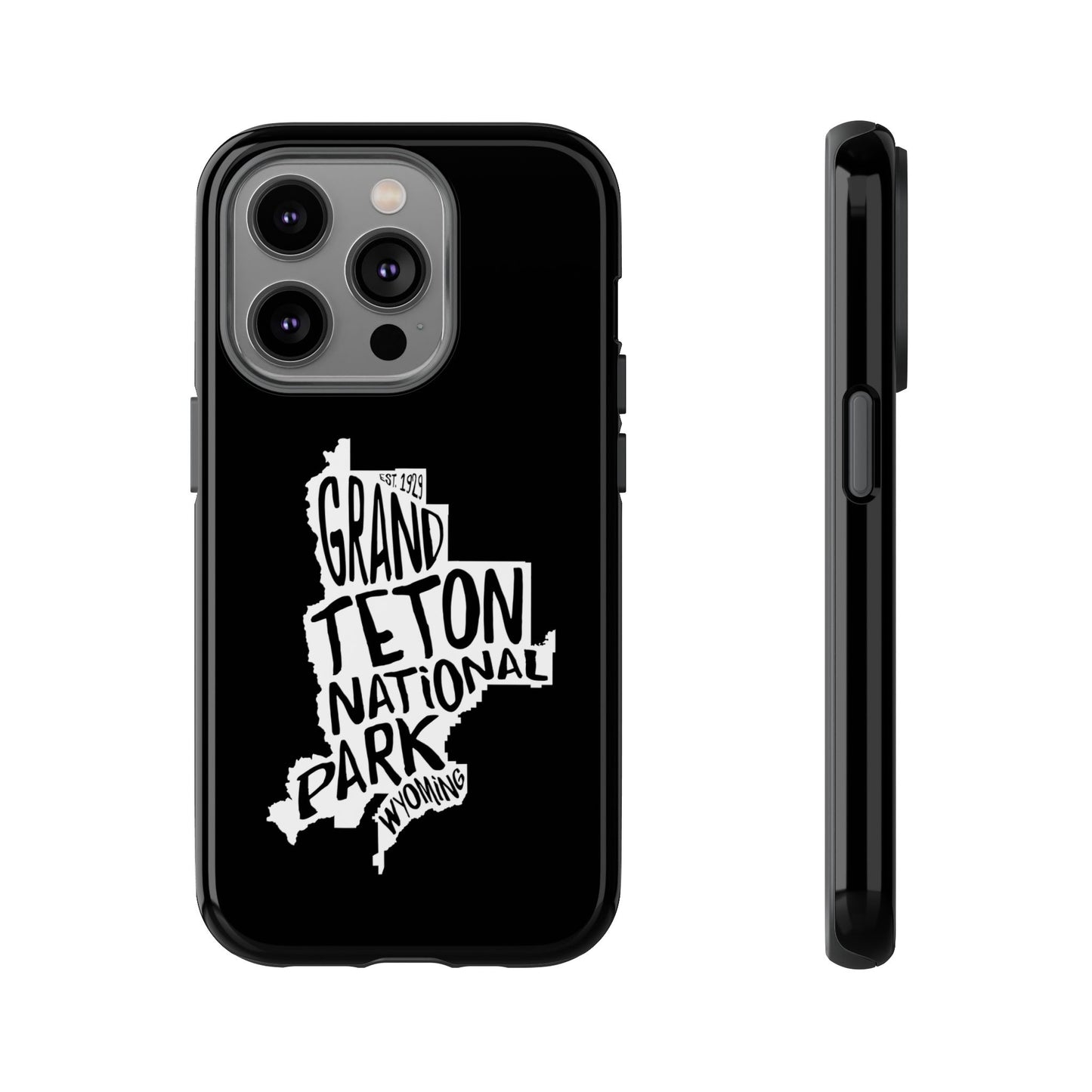 Grand Teton National Park Phone Case - Map Design
