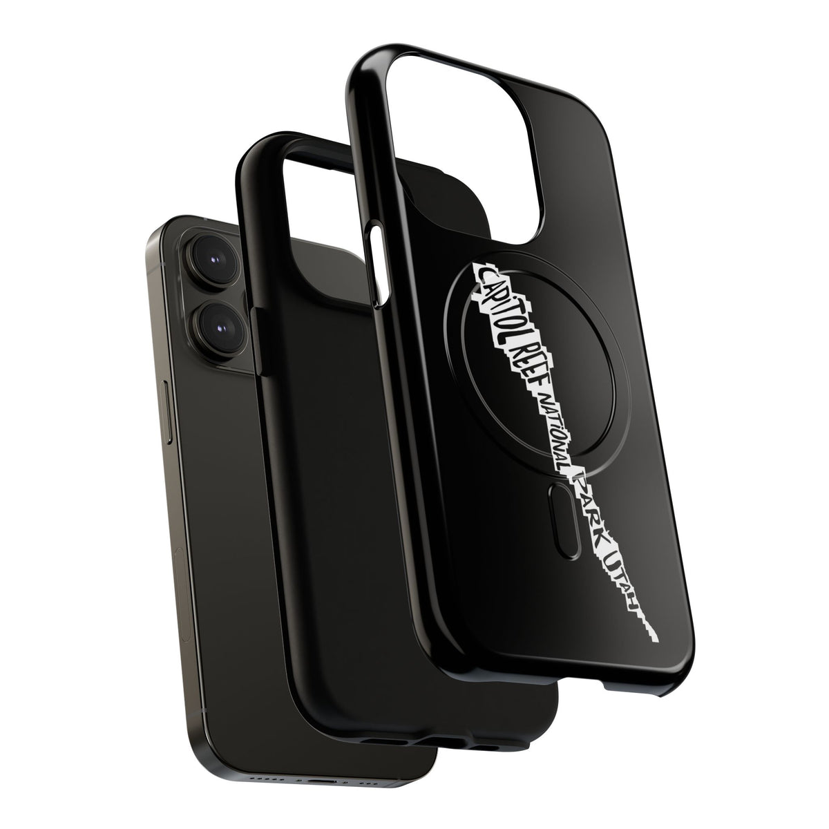 Capitol Reef National Park iPhone Case with MagSafe - Map Design