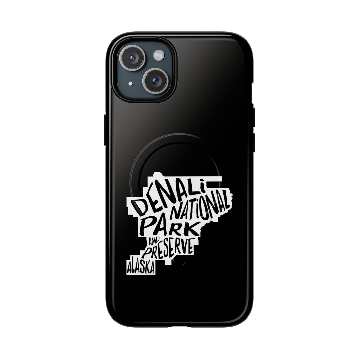 Denali National Park iPhone Case with MagSafe - Map Design