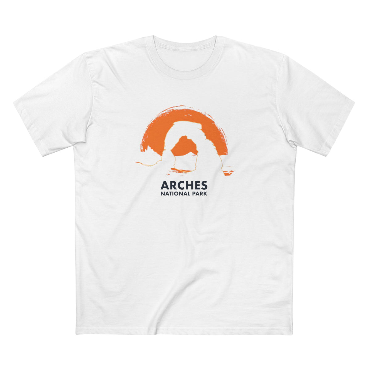 Arches National Park T-Shirt - Delicate Arch Design in White