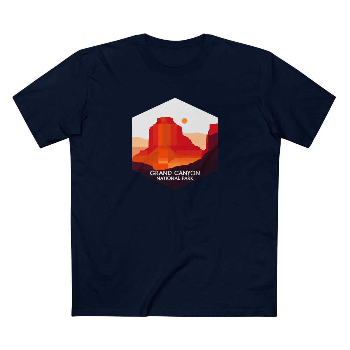 Grand Canyon National Park T-Shirt - Vector Logo in Navy