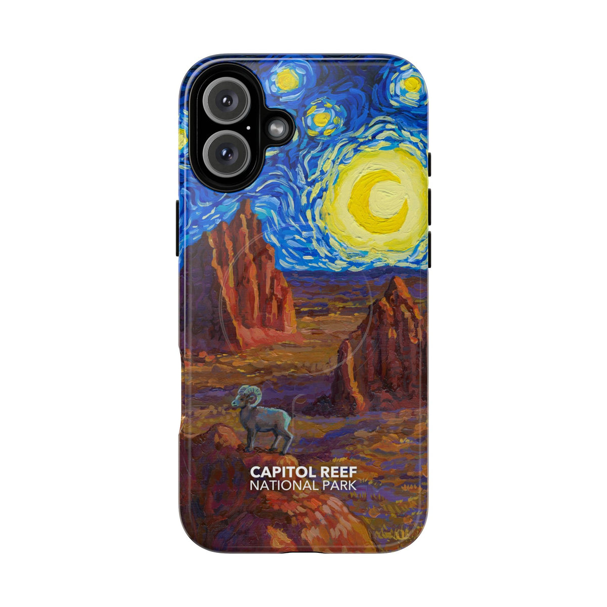 Capitol Reef National Park iPhone Case with MagSafe - Starry Night