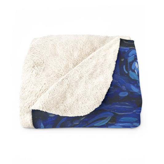 Great Smoky Mountains National Park Sherpa Blanket - The Starry Night