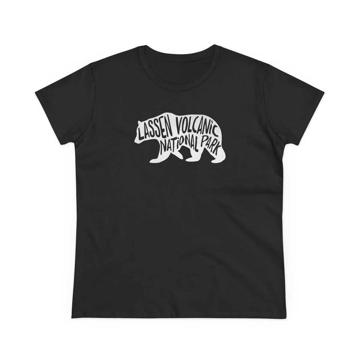 Lassen Volcanic National Park Women's T-Shirt - Black Bear