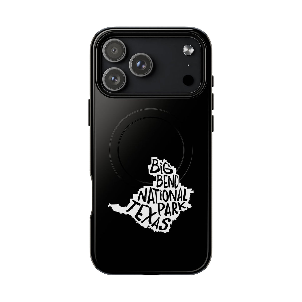 Big Bend National Park iPhone Case with MagSafe - Map Design