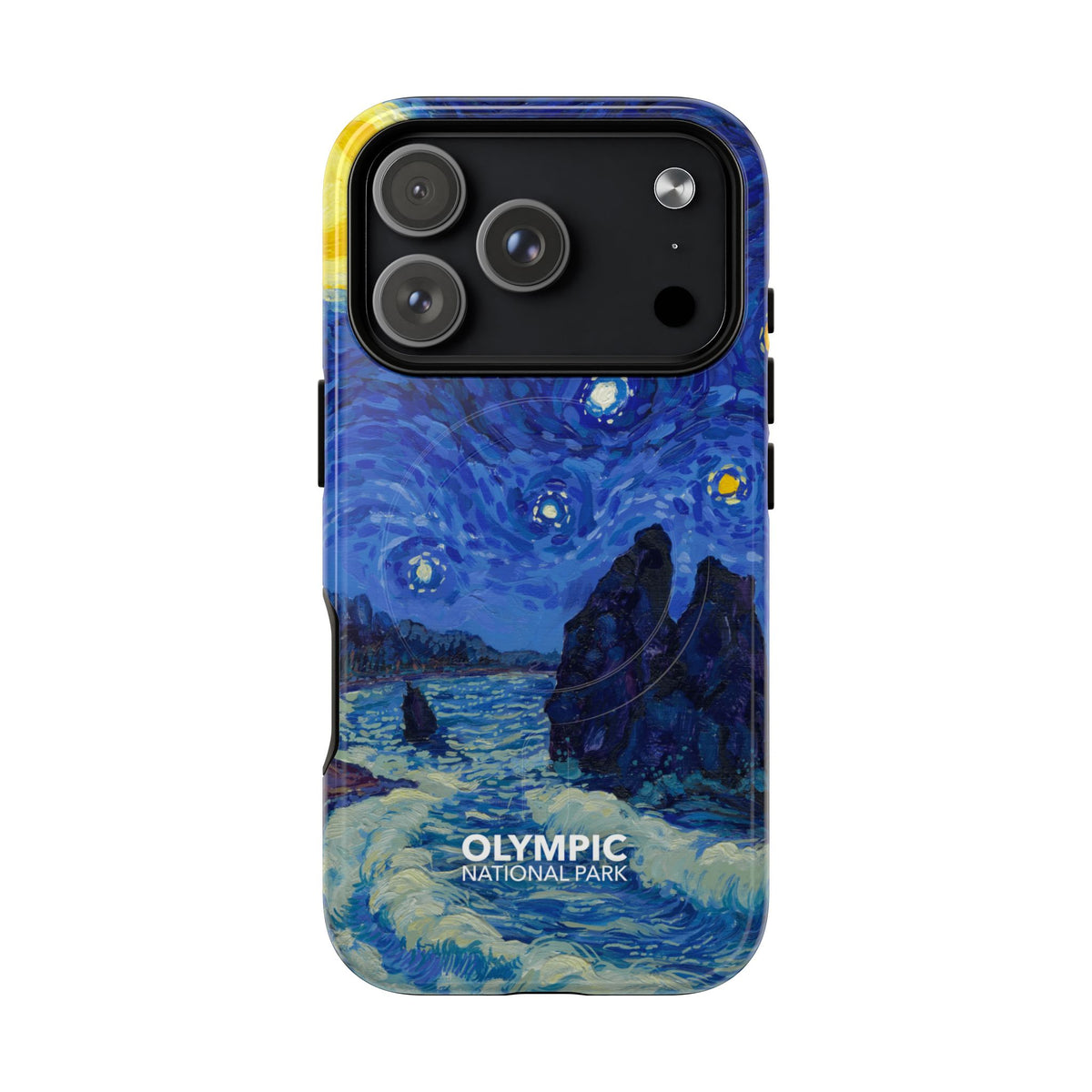 Olympic National Park iPhone Case with MagSafe - Starry Night