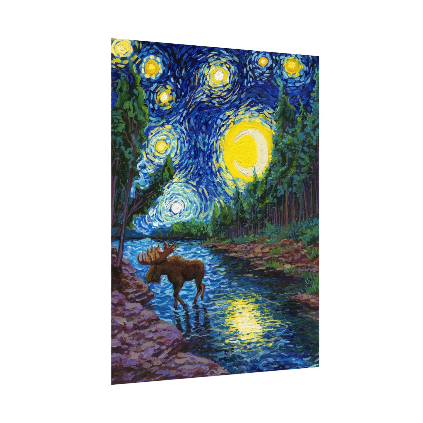 Isle Royale National Park Park Starry Night Poster - Premium Textured Paper
