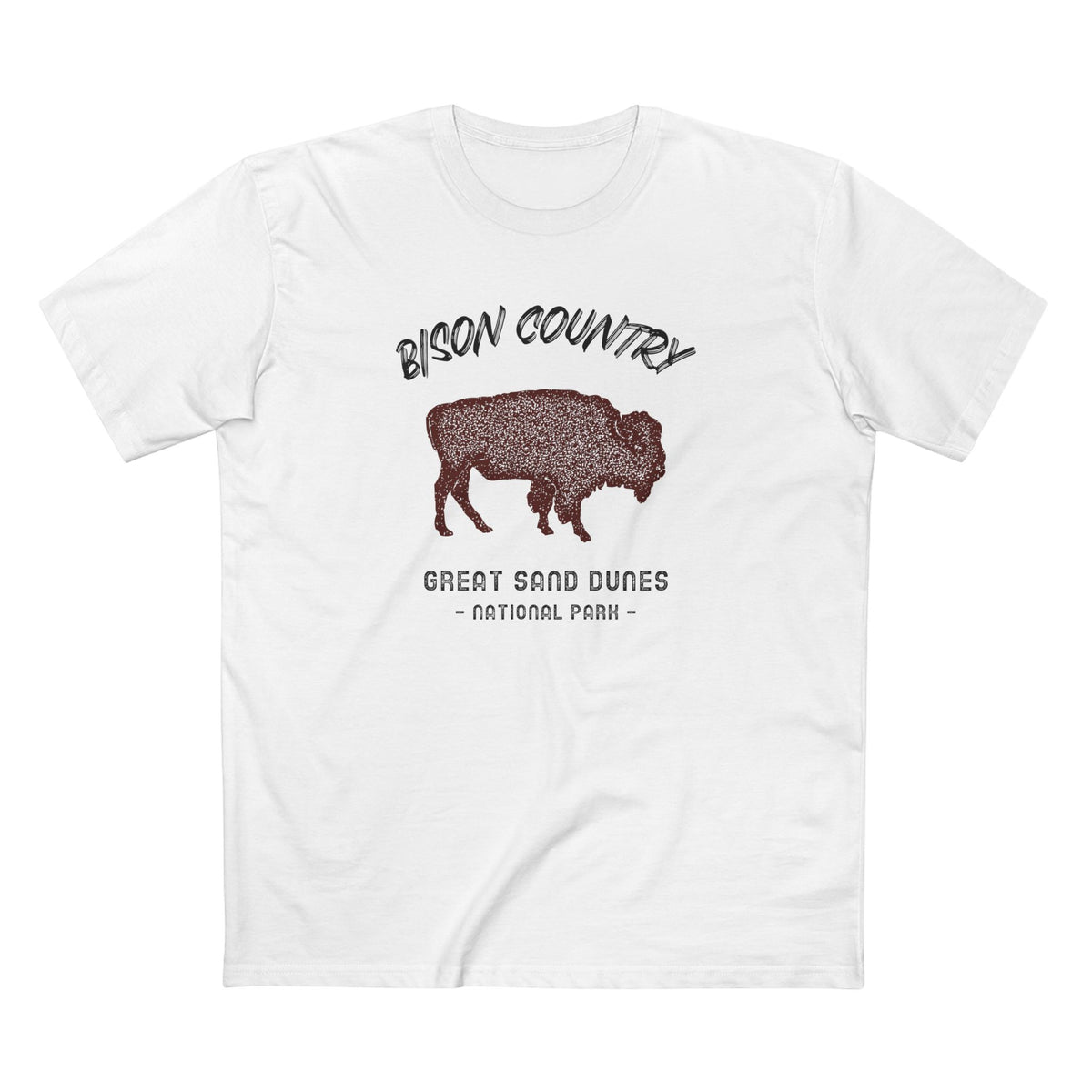 Great Sand Dunes National Park T-Shirt - Bison Country in White