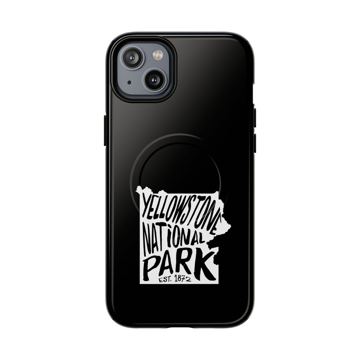 Yellowstone National Park iPhone Case with MagSafe - Map Design