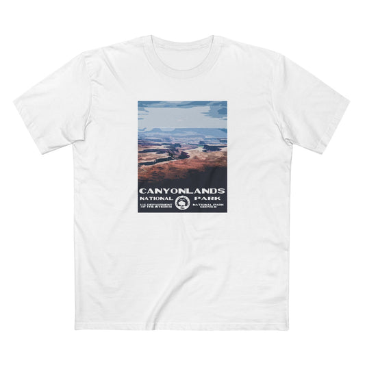 Canyonlands National Park T-Shirt - WPA Poster in White