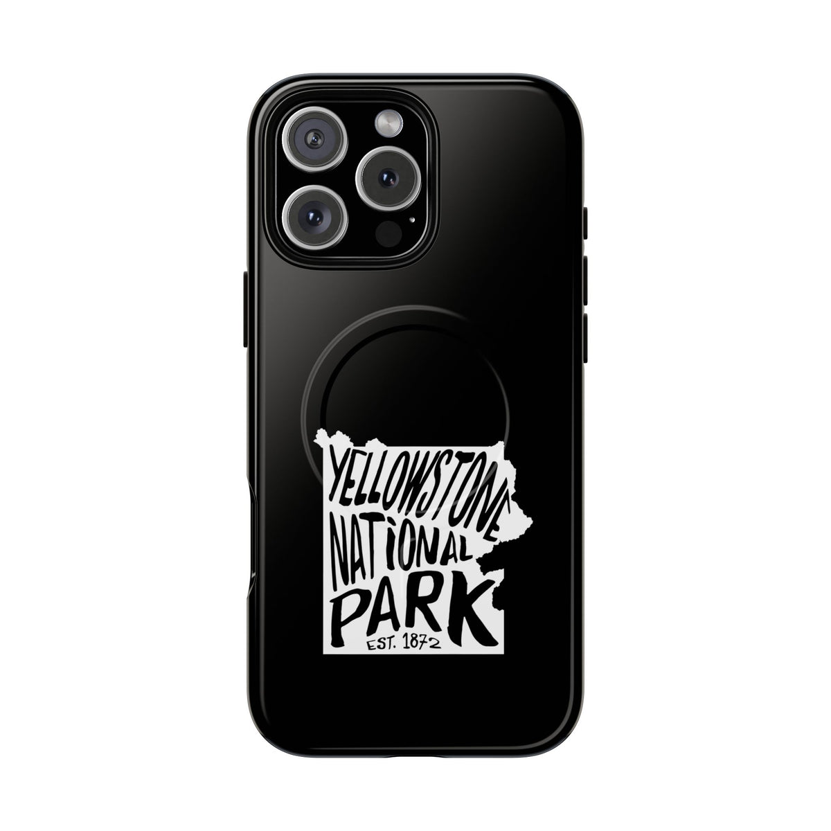 Yellowstone National Park iPhone Case with MagSafe - Map Design