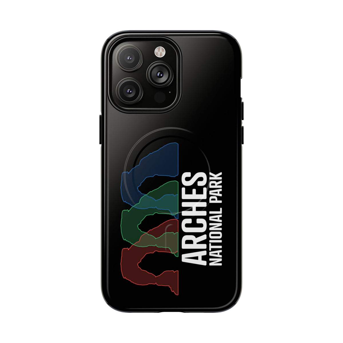 Arches National Park iPhone Case with MagSafe - Delicate Arch Histogram Design