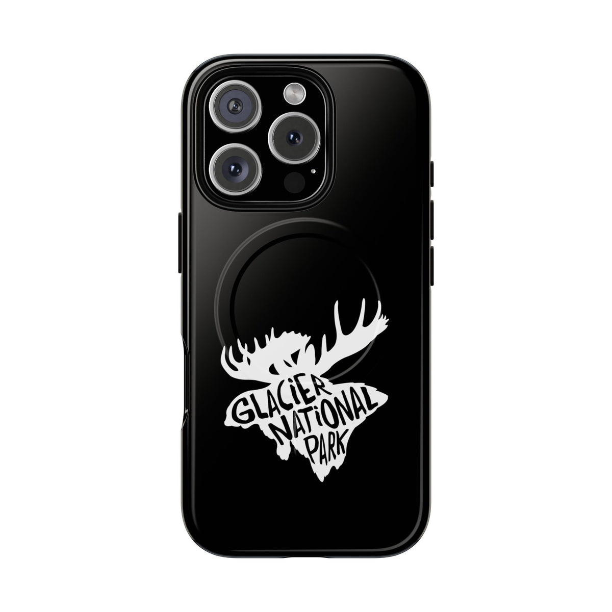 Glacier National Park iPhone Case with MagSafe - Moose Design