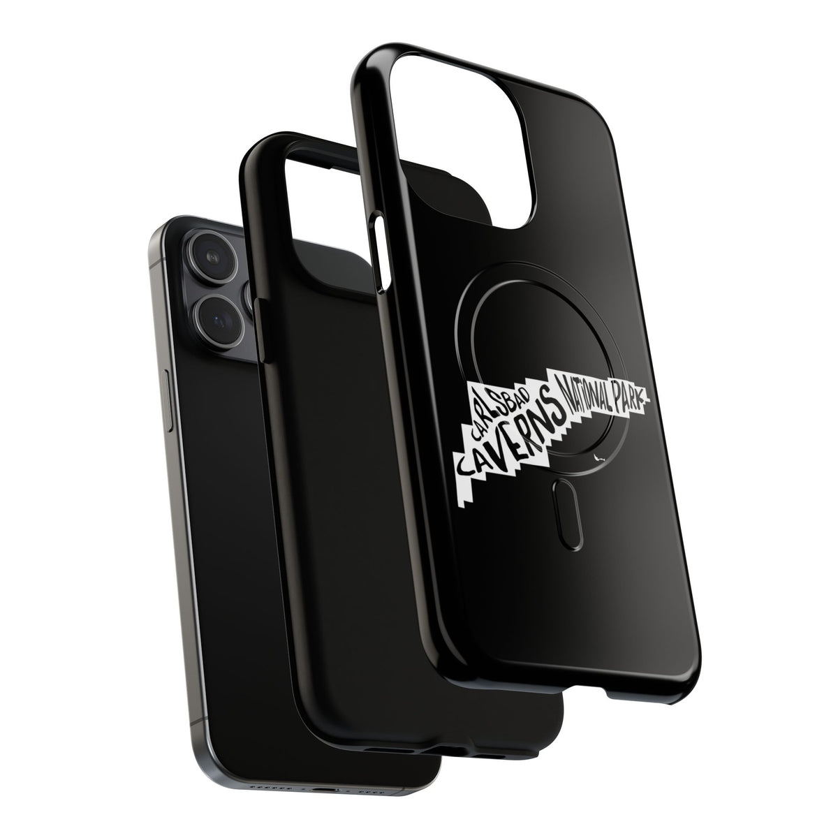 Carlsbad Caverns National Park iPhone Case with MagSafe - Map Design