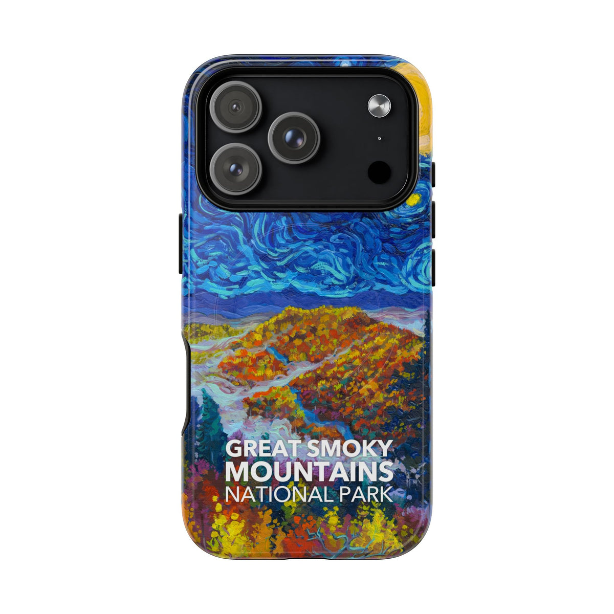 Great Smoky Mountains National Park iPhone Case with MagSafe - Starry Night