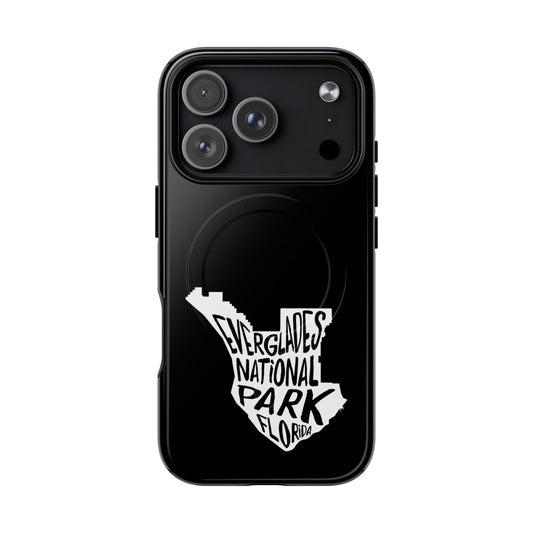 Everglades National Park iPhone case with MagSafe featuring map artwork.
